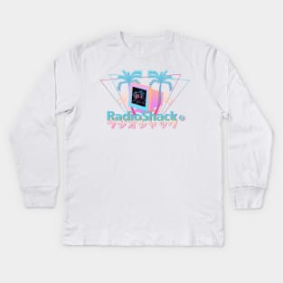 Vaporwave Shack Kids Long Sleeve T-Shirt